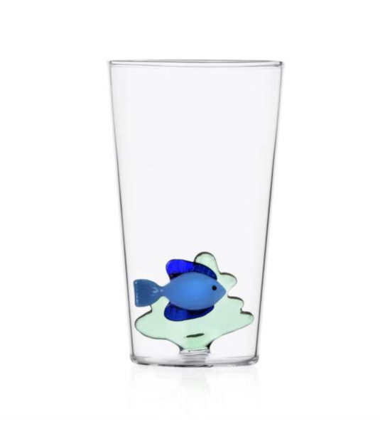 Ichendorf waterglas blauwe vis