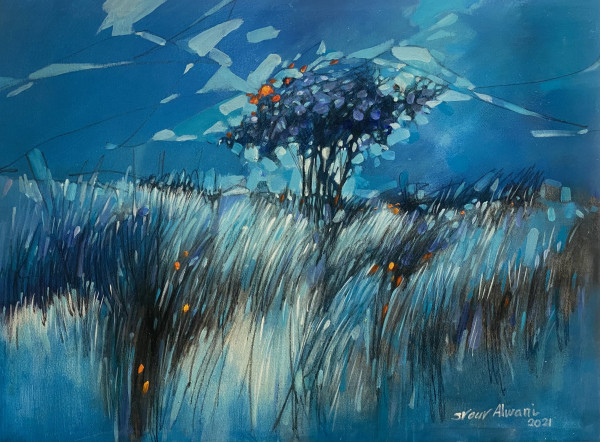 Landscape in blue