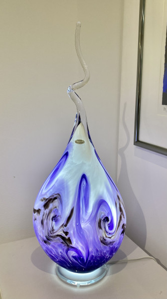 Arno France Swirl paars met gedraaide steel