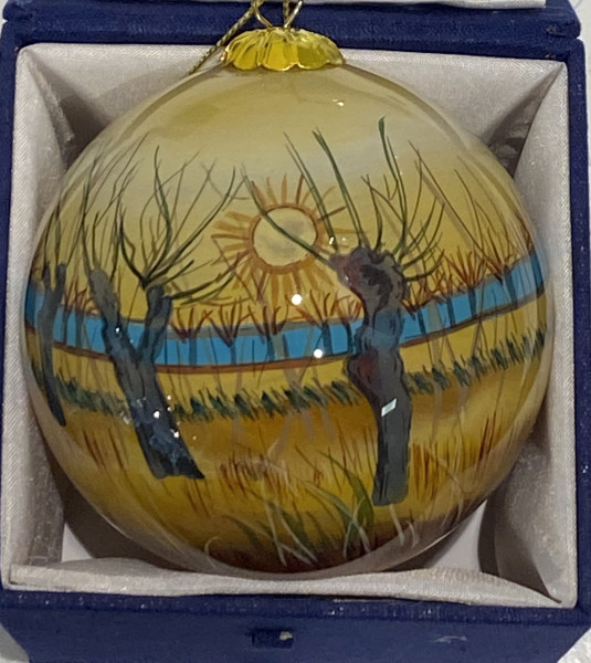 Kunst- Kerstbal van Gogh knowilgen