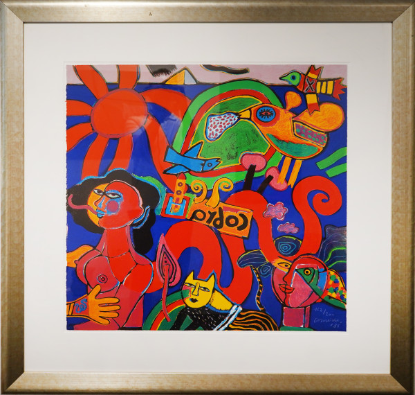 Corneille zeefdruk Serpent