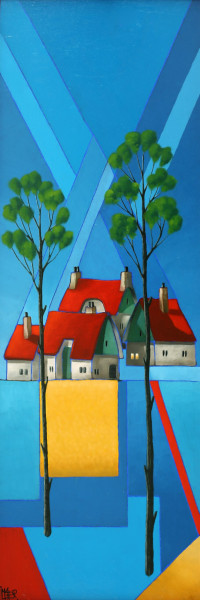 Wonen aan een klein korenveld