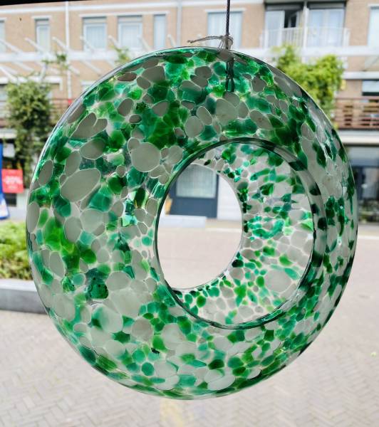 birdfeeder voederring glas